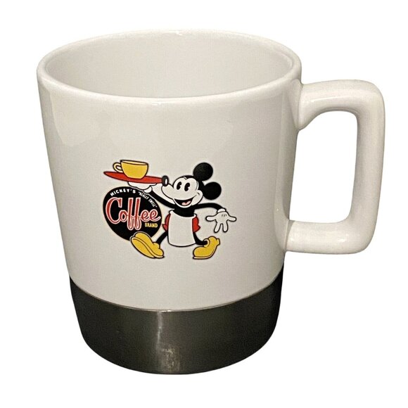 Disney Other - Mickey Mouse Really Swell Coffee Brand Oversized Mug White Novelty Souvenir Cup